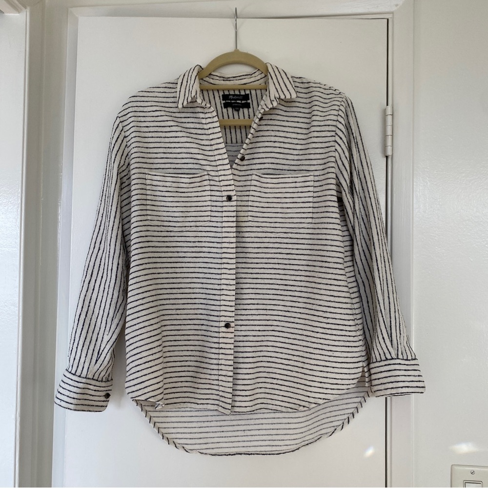 Madewell striped flannel